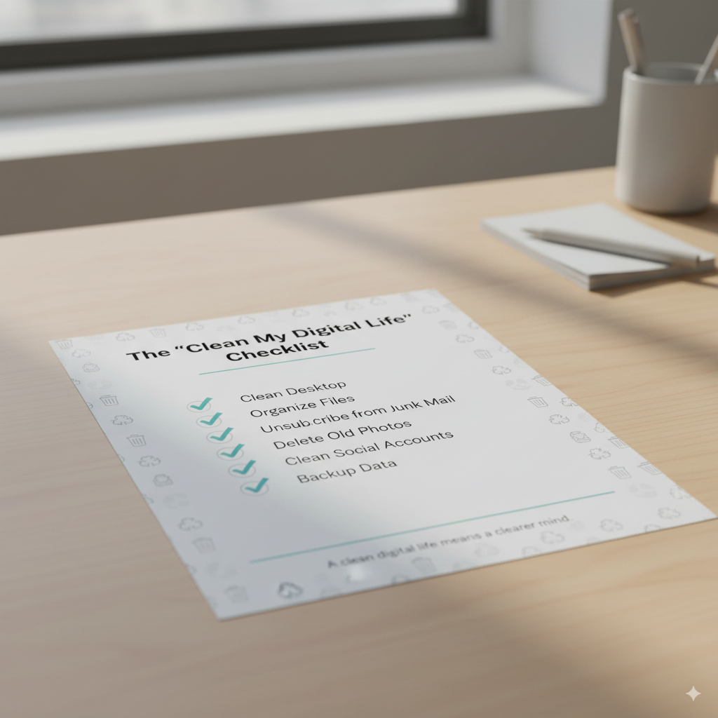 The "Clean My Digital Life" Checklist